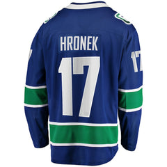 Filip Hronek Vancouver Canucks Fanatics Home Breakaway Jersey - Blue - NHL