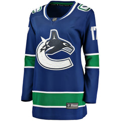 Filip Hronek Vancouver Canucks Women's Fanatics Home Breakaway Jersey - Blue - NHL