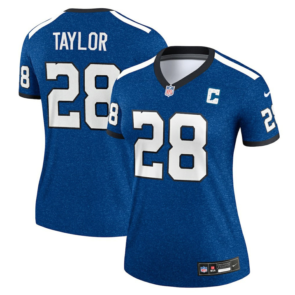 Jonathan Taylor Indianapolis Colts Women's Alternate Legend Player Performance Top Royal | Nike for Sale