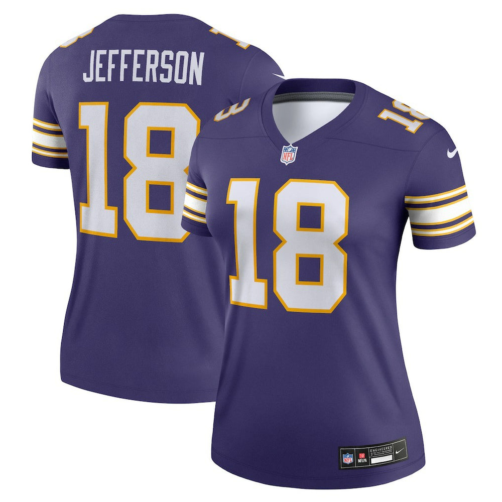 Justin Jefferson Minnesota Vikings Women's Alternate Legend Player Performance Top Purple | Nike for Sale