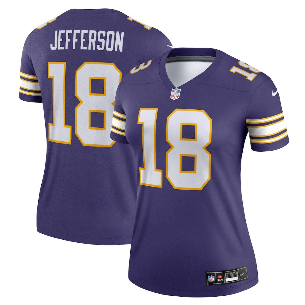 Justin Jefferson Minnesota Vikings Women's Alternate Legend Player Performance Top Purple | Nike for Sale