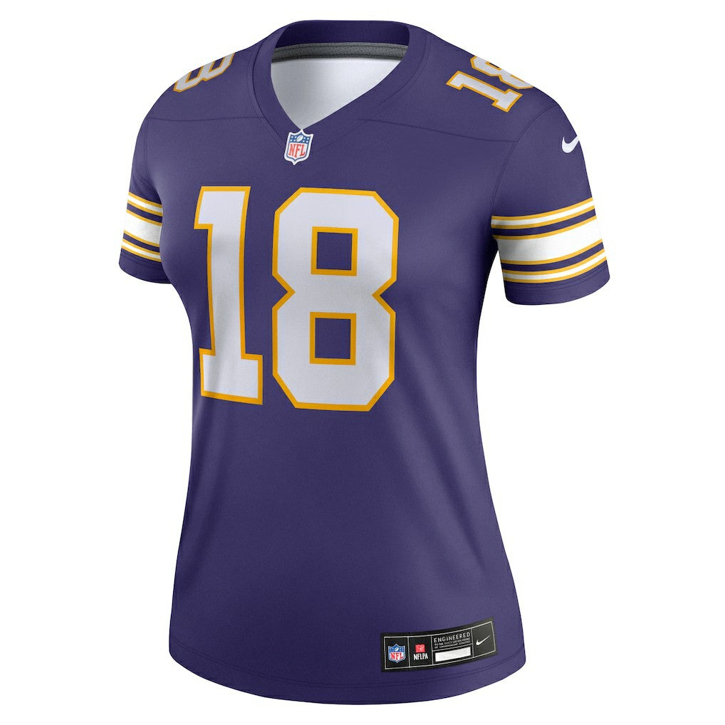 Justin Jefferson Minnesota Vikings Women's Alternate Legend Player Performance Top Purple | Nike for Sale