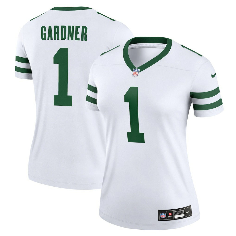 Ahmad Sauce Gardner New York Jets Women's Legend Player Performance Top Legacy White | Nike for Sale