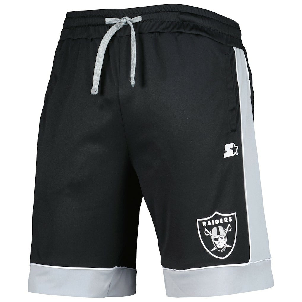 Las Vegas Raiders G-III Sports by Carl Banks Fan Favorite Fashion Shorts -Black/Silver | NFL