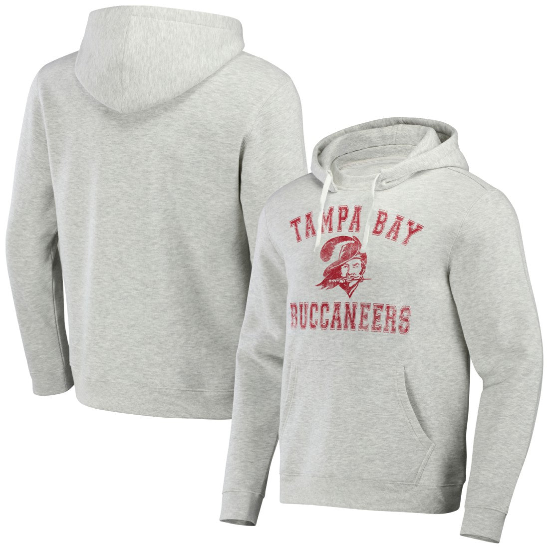 Tampa Bay Buccaneers NFL x Darius Rucker Collection Coaches Pullover Hoodie Heather Gray | Fanatics