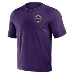 Baltimore Ravens NFL x Darius Rucker Collection Washed Raglan Henley T-Shirt Purple | Fanatics
