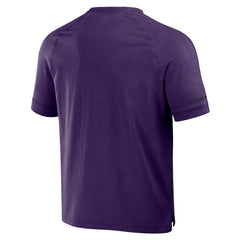Baltimore Ravens NFL x Darius Rucker Collection Washed Raglan Henley T-Shirt Purple | Fanatics