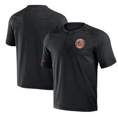 Cincinnati Bengals NFL x Darius Rucker Collection Washed Raglan Henley T-Shirt Black | Fanatics
