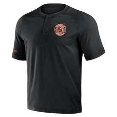 Cincinnati Bengals NFL x Darius Rucker Collection Washed Raglan Henley T-Shirt Black | Fanatics