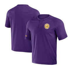 Minnesota Vikings NFL x Darius Rucker Collection Washed Raglan Henley T-Shirt Purple | Fanatics