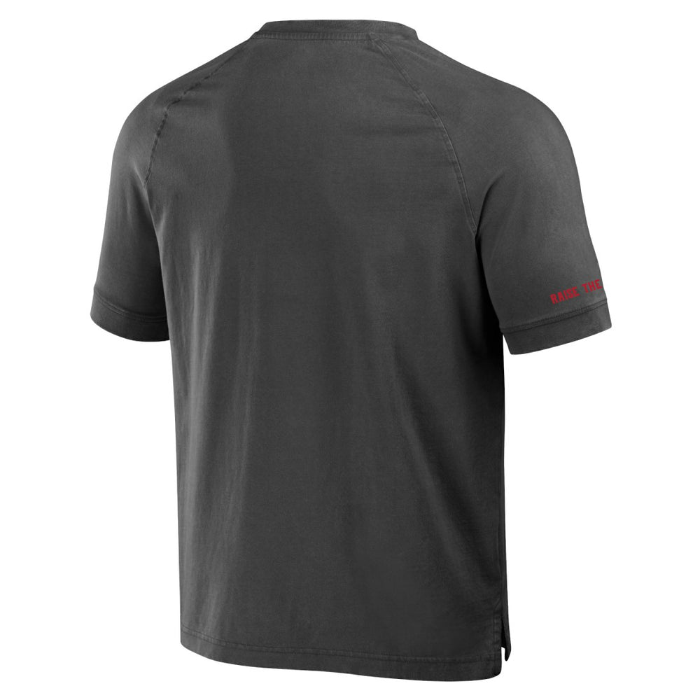Tampa Bay Buccaneers NFL x Darius Rucker Collection Washed Raglan Henley T-Shirt Pewter | Fanatics