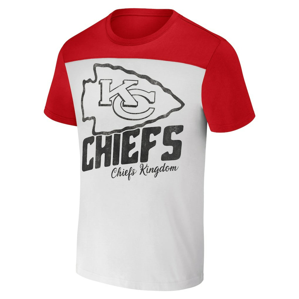 Kansas City Chiefs NFL x Darius Rucker Collection Colorblocked T-Shirt Cream | Fanatics
