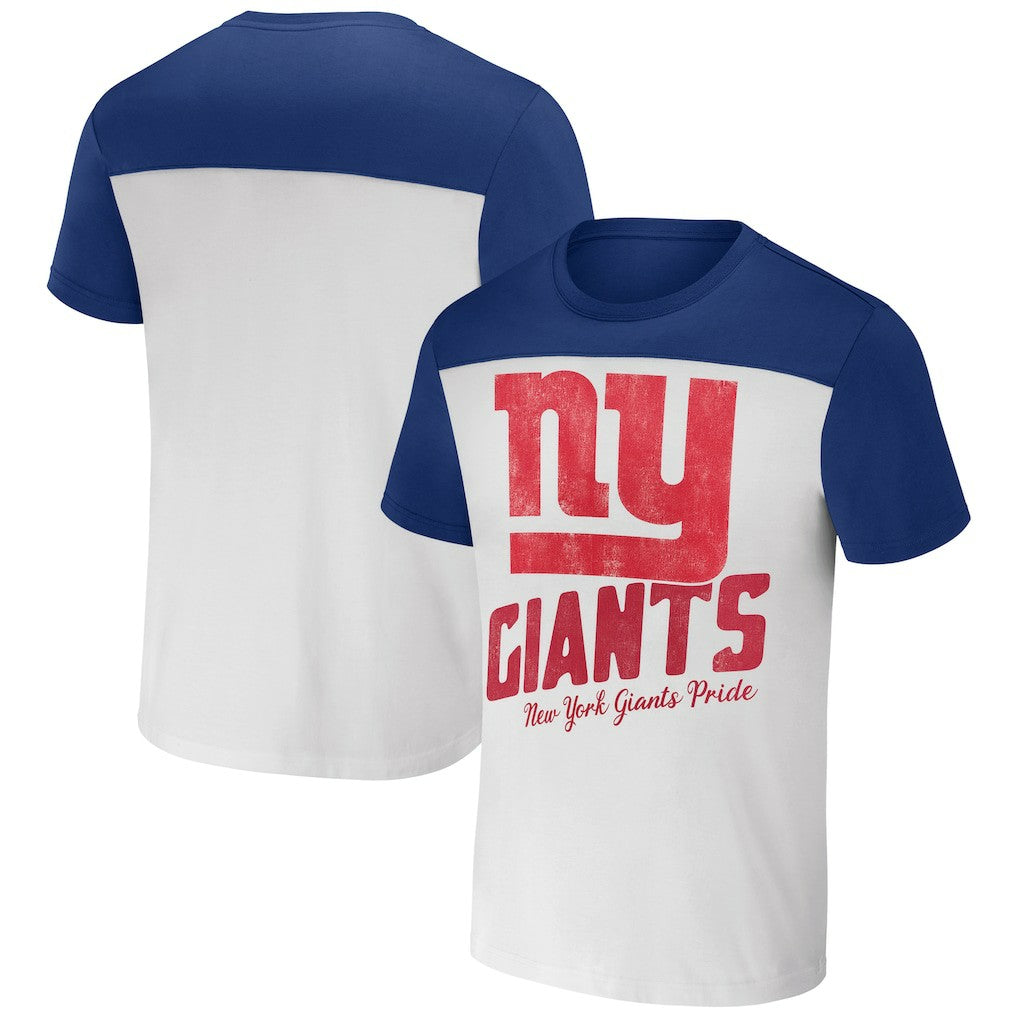 New York Giants NFL x Darius Rucker Collection Colorblocked T-Shirt Cream | Fanatics