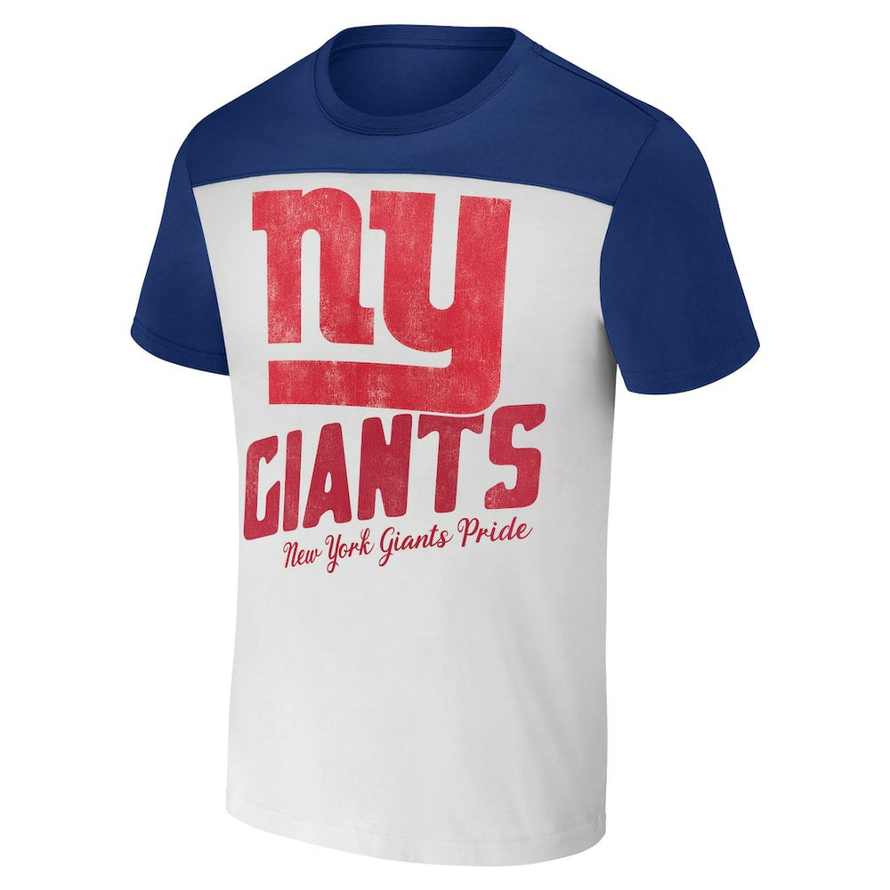 New York Giants NFL x Darius Rucker Collection Colorblocked T-Shirt Cream | Fanatics