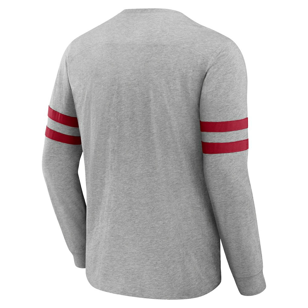 Atlanta Falcons NFL x Darius Rucker Collection Henley Long Sleeve T-Shirt Heather Gray | Fanatics