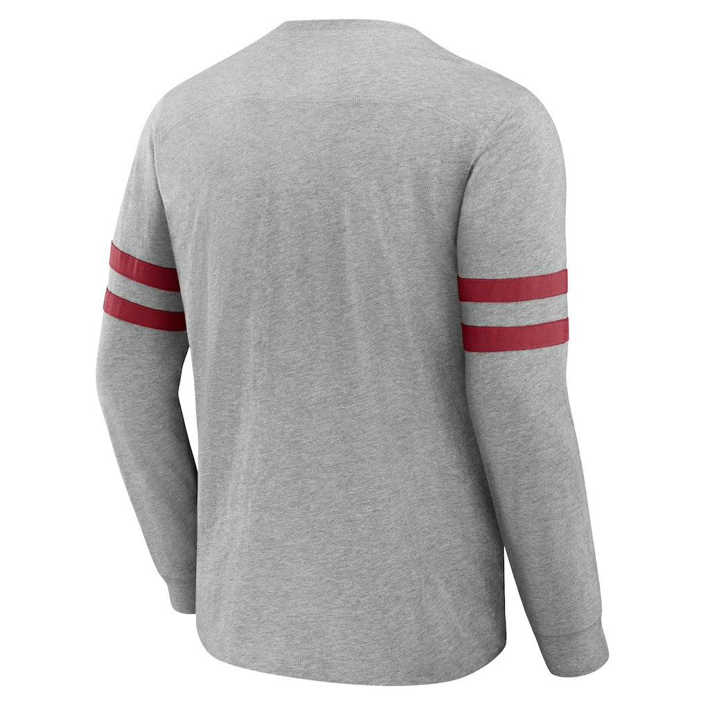 Arizona Cardinals NFL x Darius Rucker Collection Henley Long Sleeve T-Shirt Heather Gray | Fanatics