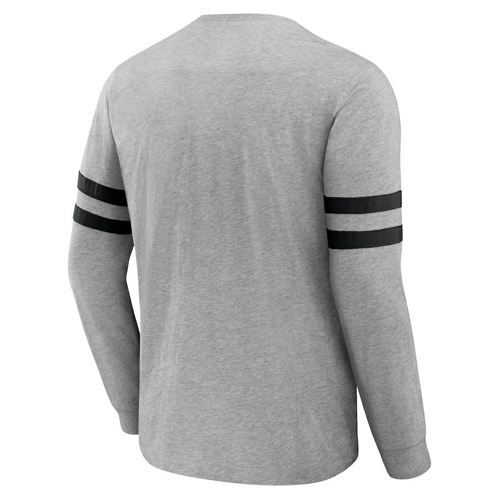 New Orleans Saints NFL x Darius Rucker Collection Henley Long Sleeve T-Shirt Heather Gray | Fanatics