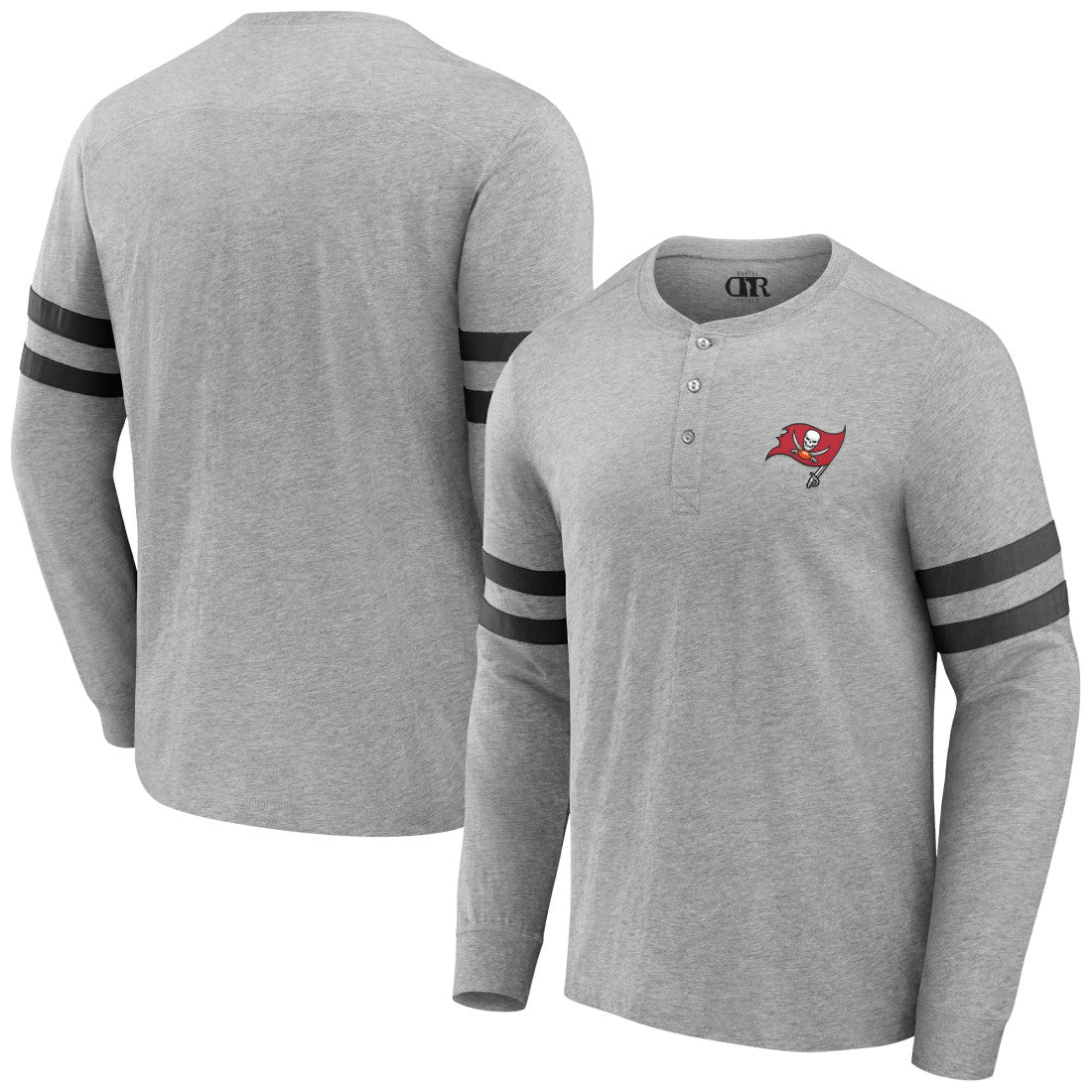 Tampa Bay Buccaneers NFL x Darius Rucker Collection Henley Long Sleeve T-Shirt Heather Gray | Fanatics