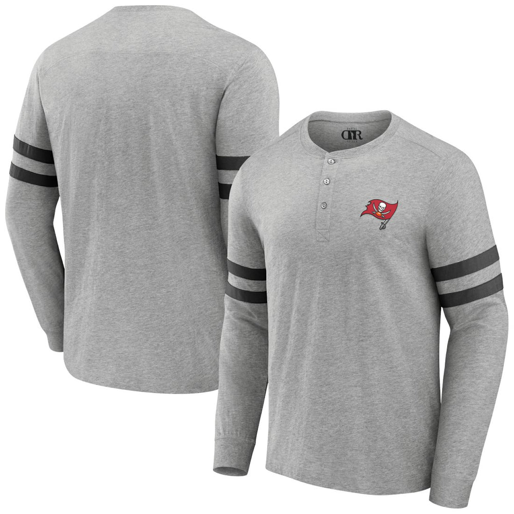 Tampa Bay Buccaneers NFL x Darius Rucker Collection Henley Long Sleeve T-Shirt Heather Gray | Fanatics