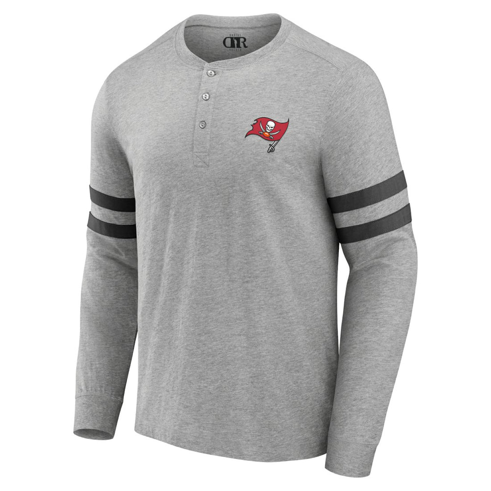 Tampa Bay Buccaneers NFL x Darius Rucker Collection Henley Long Sleeve T-Shirt Heather Gray | Fanatics