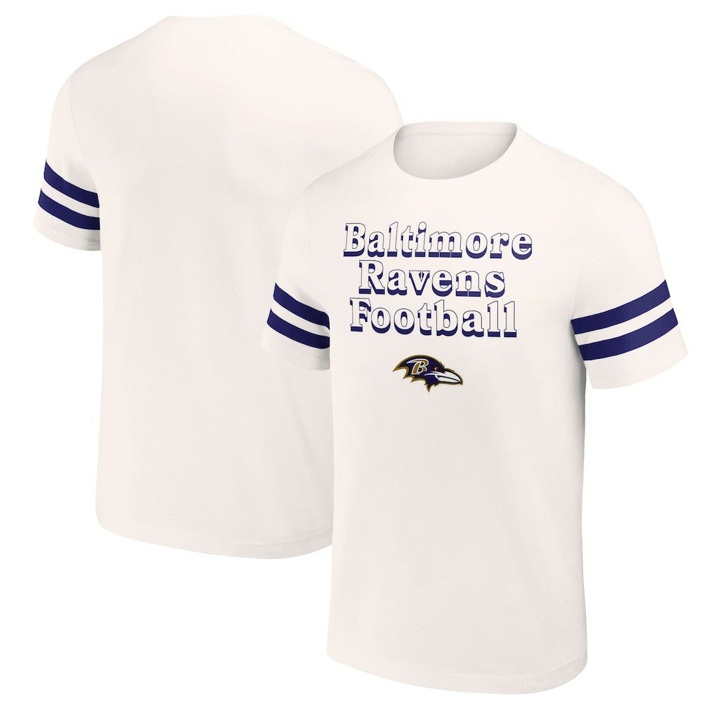 Baltimore Ravens NFL x Darius Rucker Collection Vintage T-Shirt Cream | Fanatics