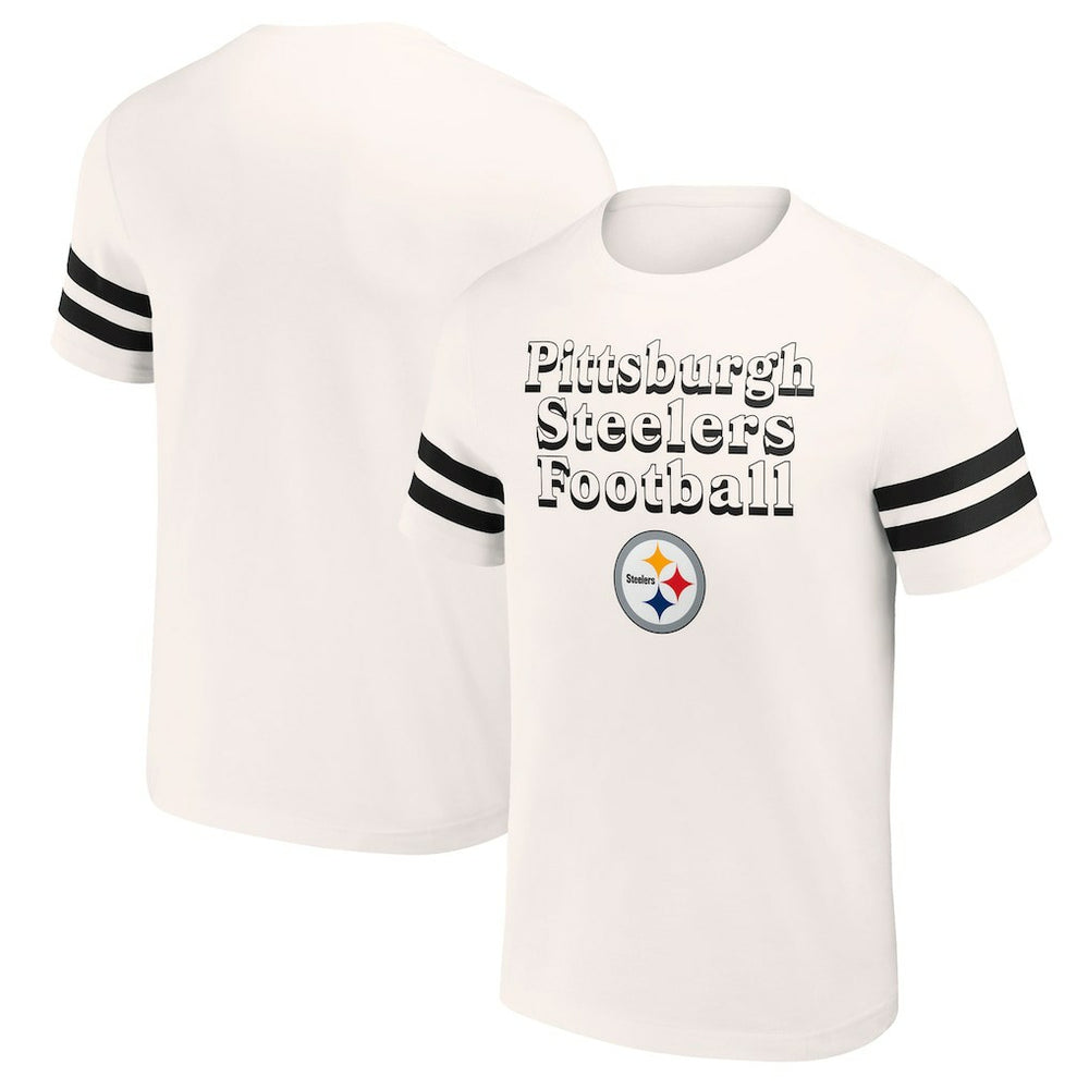 Pittsburgh Steelers NFL x Darius Rucker Collection Vintage T-Shirt Cream | Fanatics