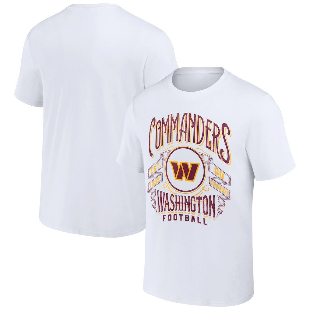Washington Commanders NFL x Darius Rucker Collection Vintage Football T-Shirt White | Fanatics