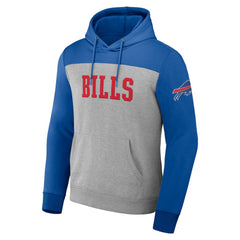 Buffalo Bills NFL x Darius Rucker Collection Color Blocked Pullover Hoodie Heather Gray | Fanatics