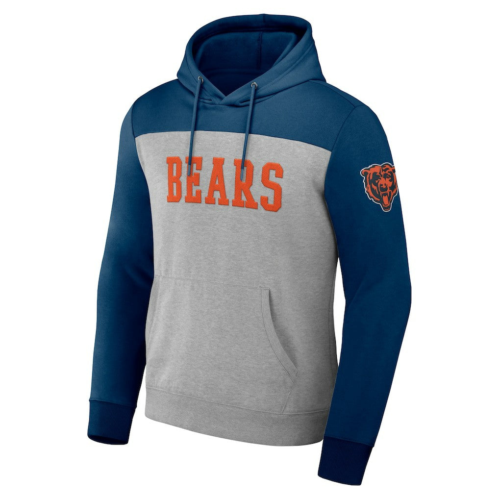 Chicago Bears NFL x Darius Rucker Collection Color Blocked Pullover Hoodie Heather Gray | Fanatics