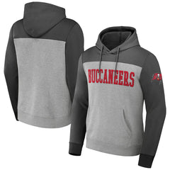 Tampa Bay Buccaneers NFL x Darius Rucker Collection Color Blocked Pullover Hoodie Heather Gray | Fanatics