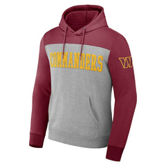Washington Commanders NFL x Darius Rucker Collection Color Blocked Pullover Hoodie Heather Gray | Fanatics