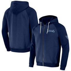 Tennessee Titans NFL x Darius Rucker Collection Raglan Full-Zip Hoodie Navy | Fanatics
