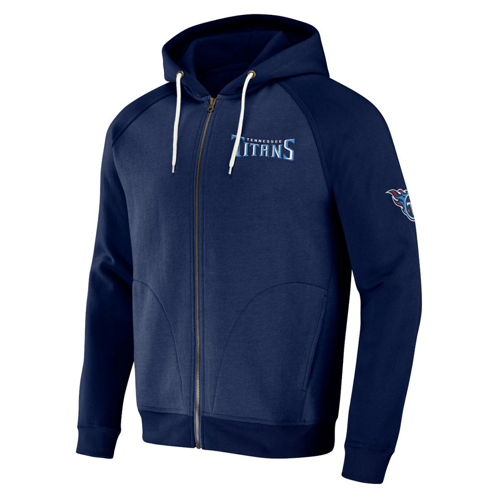 Tennessee Titans NFL x Darius Rucker Collection Raglan Full-Zip Hoodie Navy | Fanatics