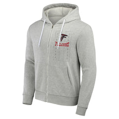 Atlanta Falcons NFL x Darius Rucker Collection Domestic Full-Zip Hoodie Heather Gray | Fanatics