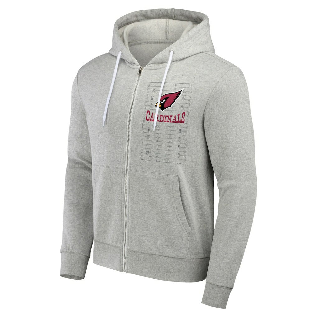 Arizona Cardinals NFL x Darius Rucker Collection Domestic Full-Zip Hoodie Heather Gray | Fanatics