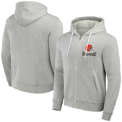 Cleveland Browns NFL x Darius Rucker Collection Domestic Full-Zip Hoodie Heather Gray | Fanatics
