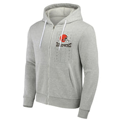 Cleveland Browns NFL x Darius Rucker Collection Domestic Full-Zip Hoodie Heather Gray | Fanatics