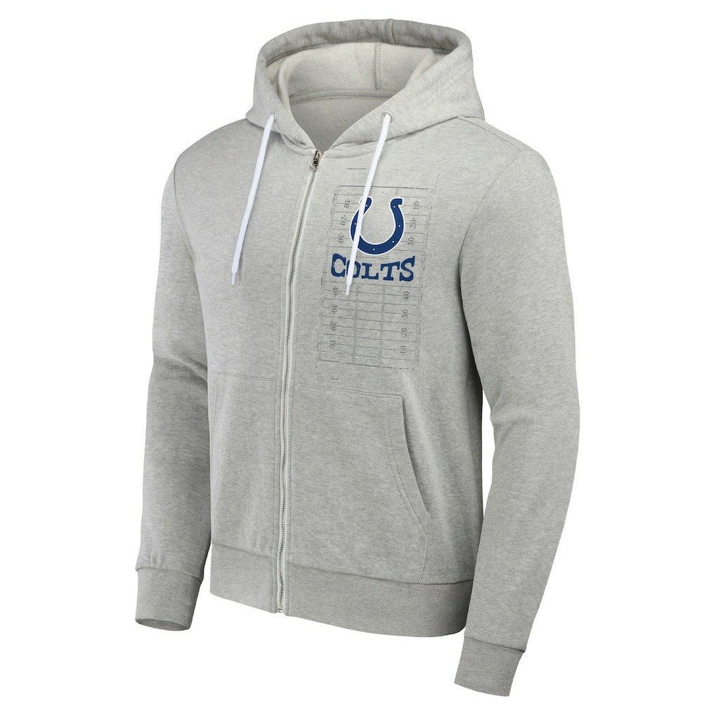 Indianapolis Colts NFL x Darius Rucker Collection Domestic Full-Zip Hoodie Heather Gray | Fanatics