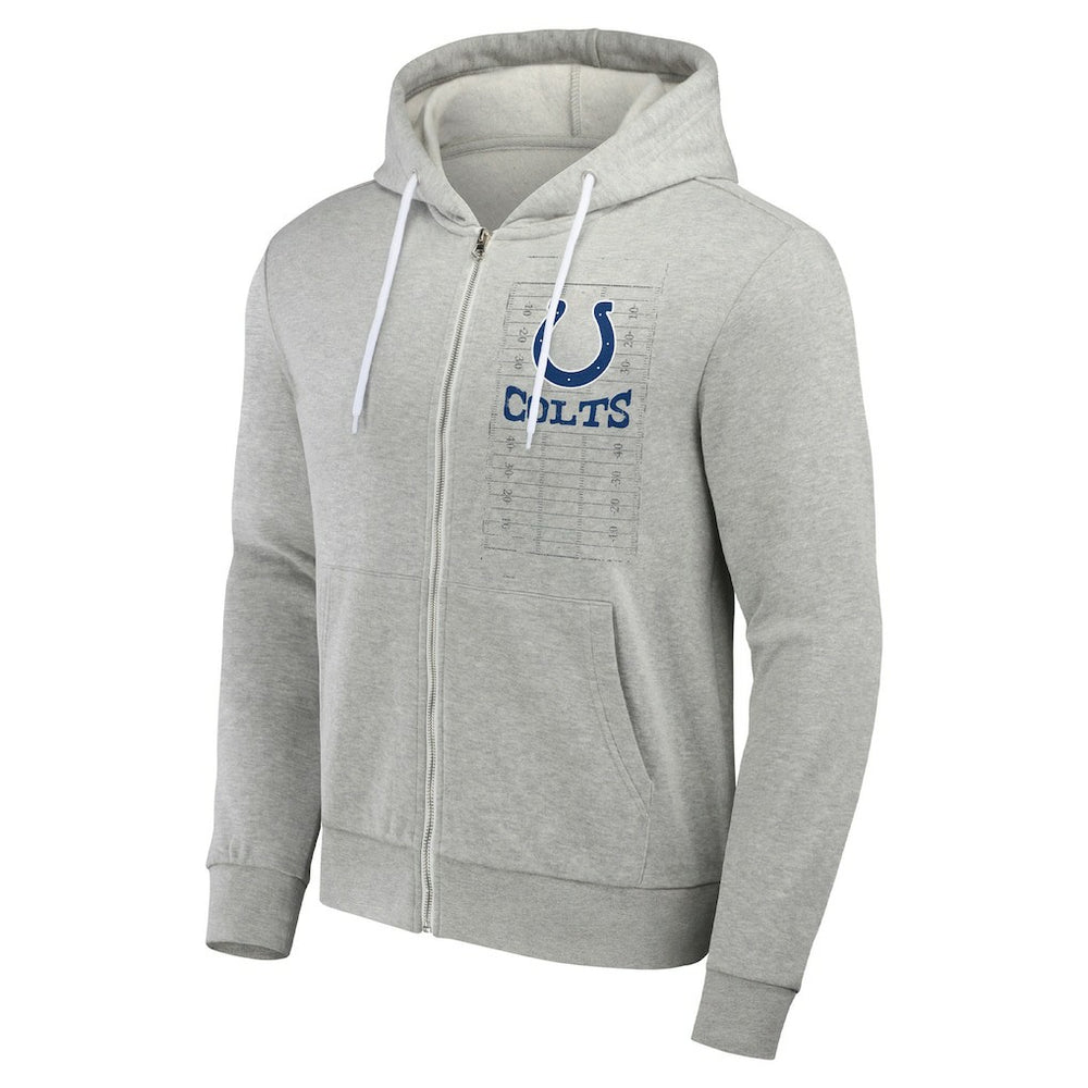Indianapolis Colts NFL x Darius Rucker Collection Domestic Full-Zip Hoodie Heather Gray | Fanatics