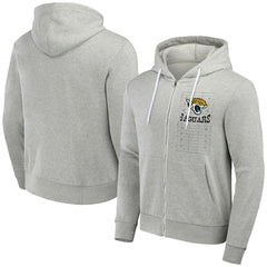 Jacksonville Jaguars NFL x Darius Rucker Collection Domestic Full-Zip Hoodie Heather Gray | Fanatics