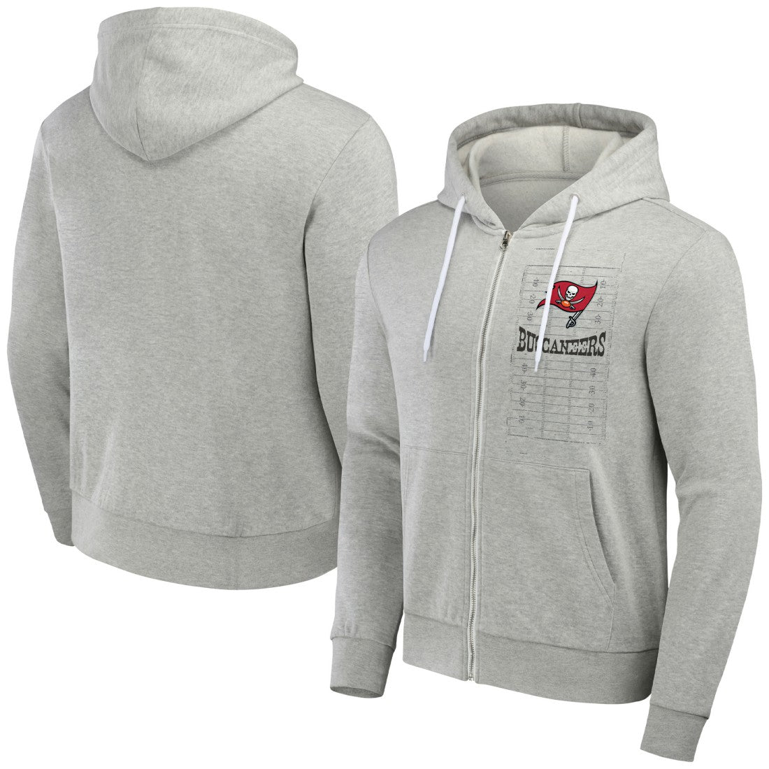 Tampa Bay Buccaneers NFL x Darius Rucker Collection Domestic Full-Zip Hoodie Heather Gray | Fanatics