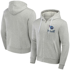Tennessee Titans NFL x Darius Rucker Collection Domestic Full-Zip Hoodie Heather Gray | Fanatics