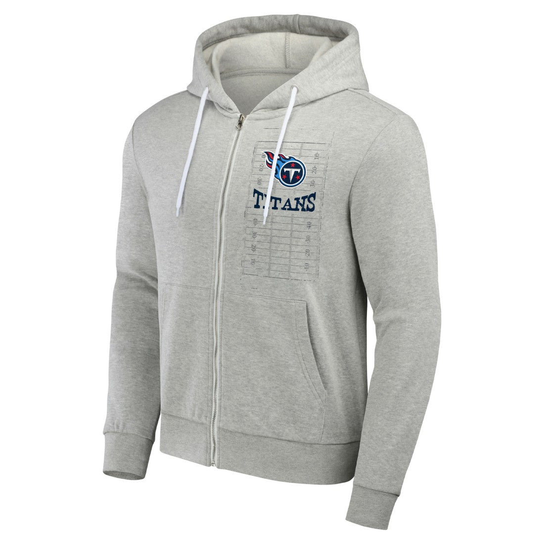 Tennessee Titans NFL x Darius Rucker Collection Domestic Full-Zip Hoodie Heather Gray | Fanatics
