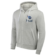 Tennessee Titans NFL x Darius Rucker Collection Domestic Full-Zip Hoodie Heather Gray | Fanatics