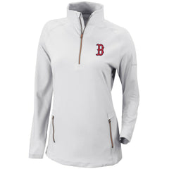 Boston Red Sox Columbia Women's Omni-Wick Outward Nine Quarter-Zip Pullover Top - MLB
