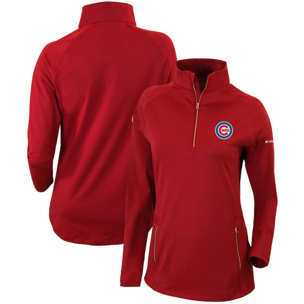 Chicago Cubs Columbia Women's Omni-Wick Outward Nine Quarter-Zip Pullover Top - MLB