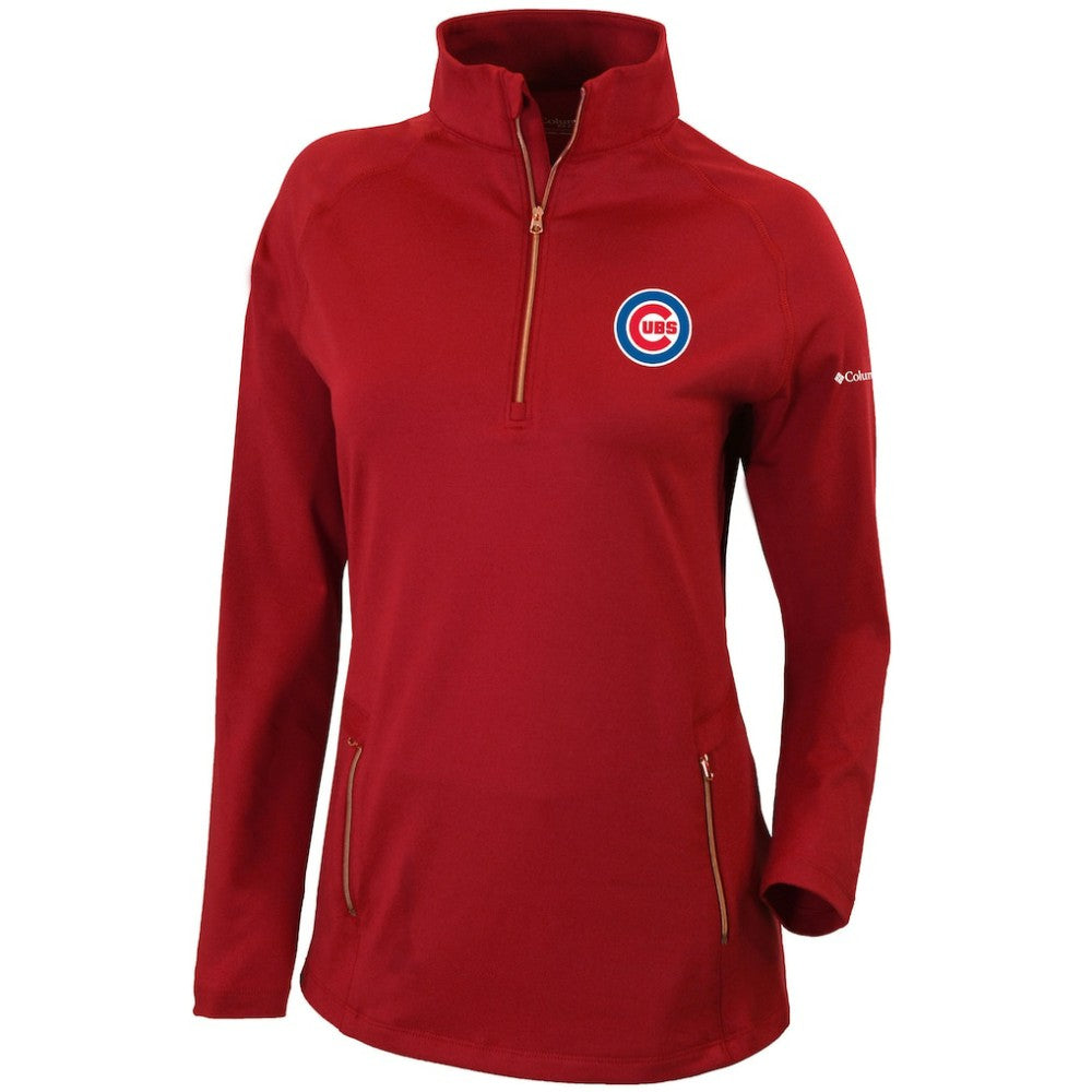 Chicago Cubs Columbia Women's Omni-Wick Outward Nine Quarter-Zip Pullover Top - MLB