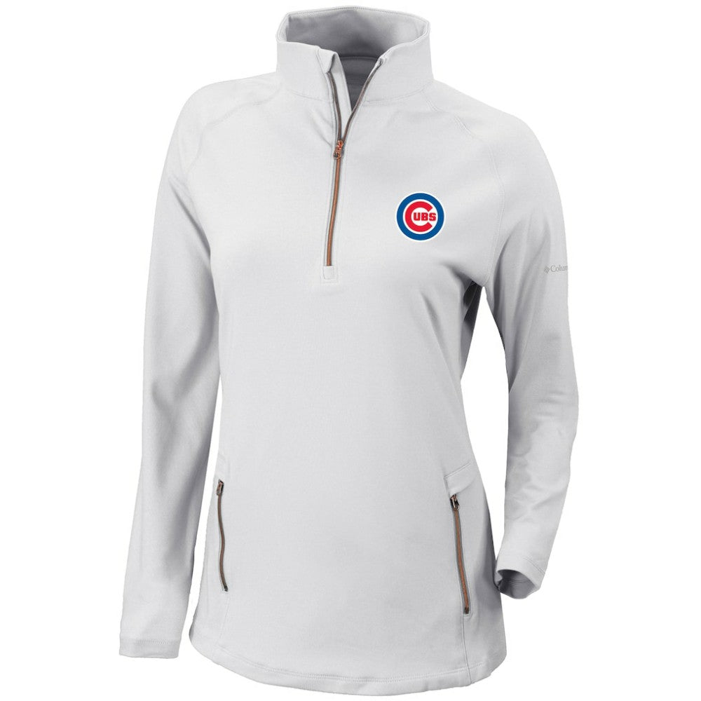Chicago Cubs Columbia Women's Omni-Wick Outward Nine Quarter-Zip Pullover Top - MLB