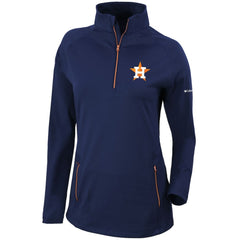 Houston Astros Columbia Women's Omni-Wick Outward Nine Quarter-Zip Pullover Top - MLB