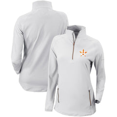 Houston Astros Columbia Women's Omni-Wick Outward Nine Quarter-Zip Pullover Top - MLB